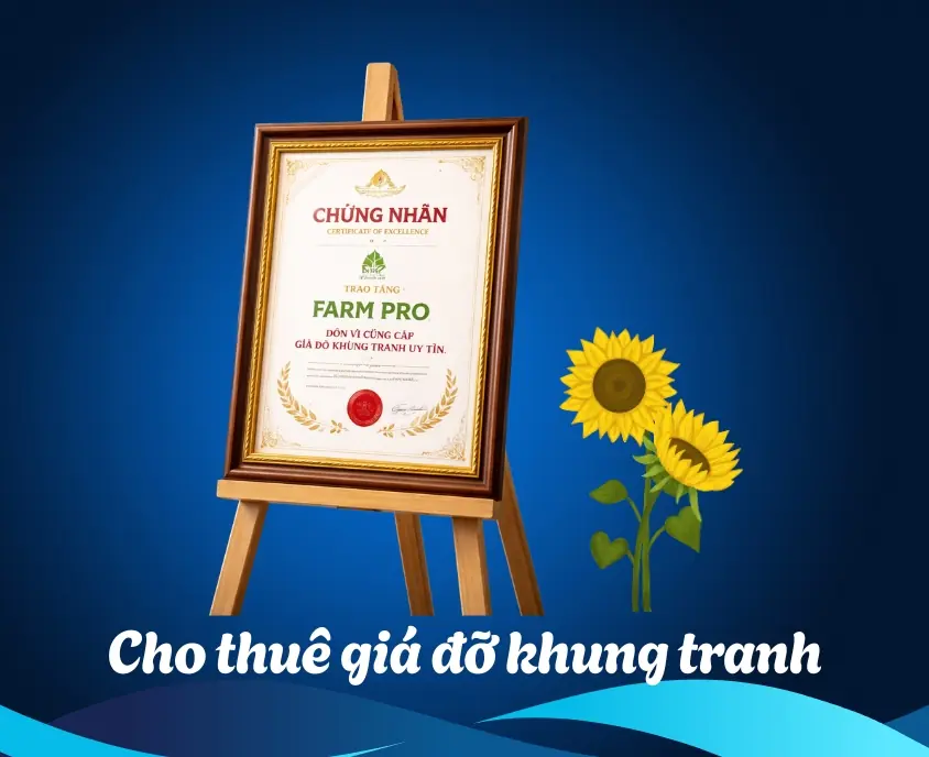 FARM PRO - GÍA ĐỠ KHUNG TRANH - NÂNG TẦM KHÔNG GIAN TRƯNG BÀY